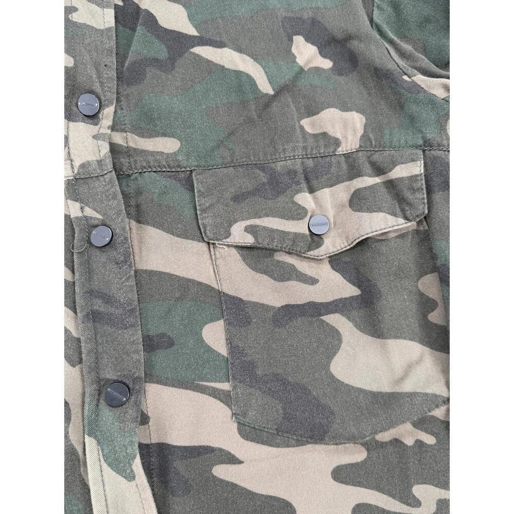 Sanctuary Camouflage Button-Up Shirt XS Military Fit Cotton - Picture 2 of 12